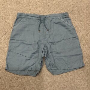 Pact Men's Blue Athletic Drawstring Shorts 0388